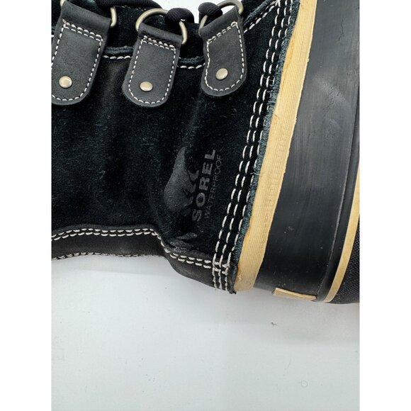 Sorel Joan Of Arctic Waterproof Winter Snow Boots Womens 7.5 Faux Fur Lined Blac - Picture 3 of 16
